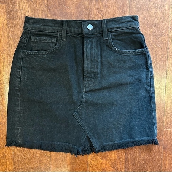 J Brand Black “Jules” Denim Mini Skirt, Size 4 - Picture 4 of 16